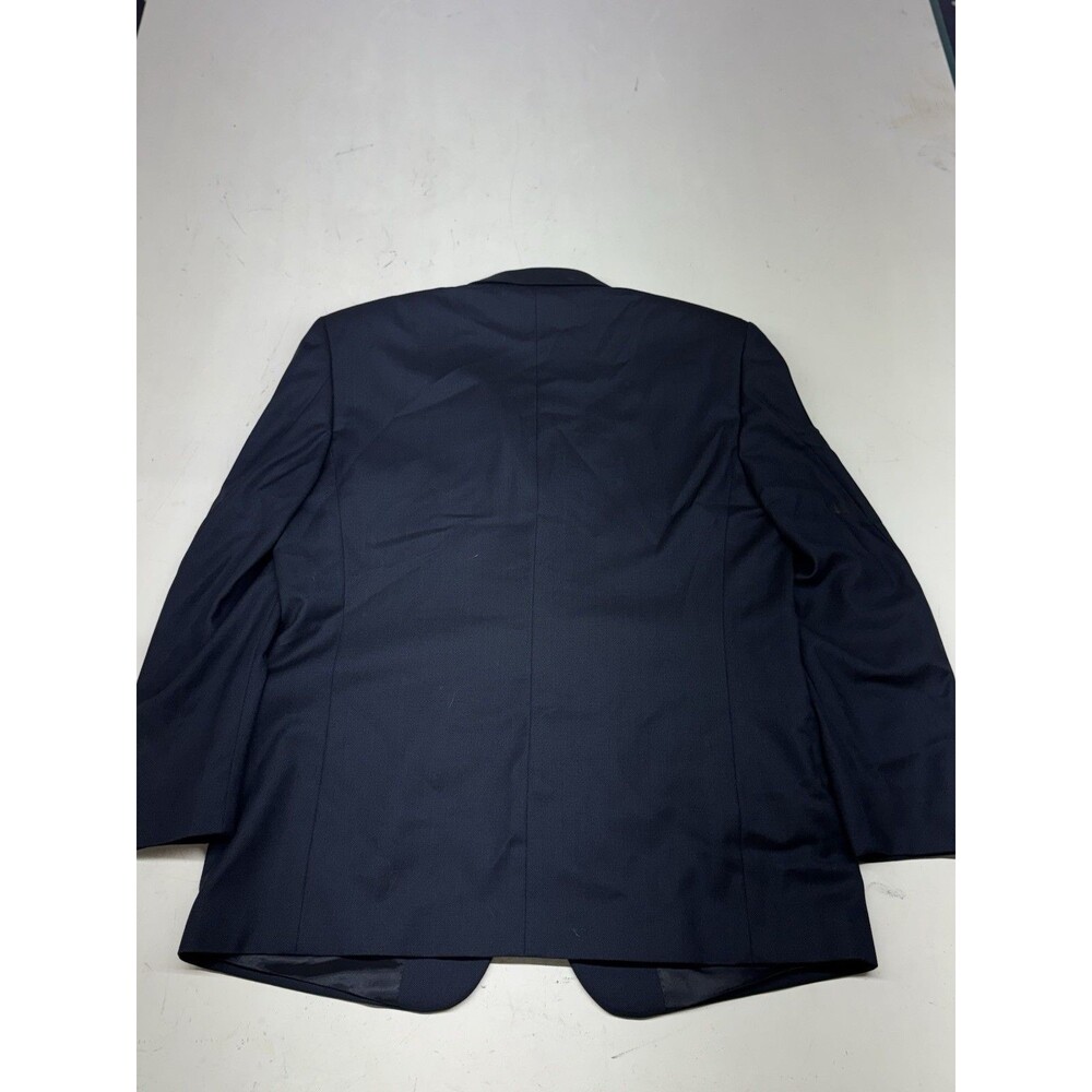 Vitale Barberis Canonico Super 110s Wool Blazer Zanieri Mens 46R Navy Blue - Picture 10 of 10